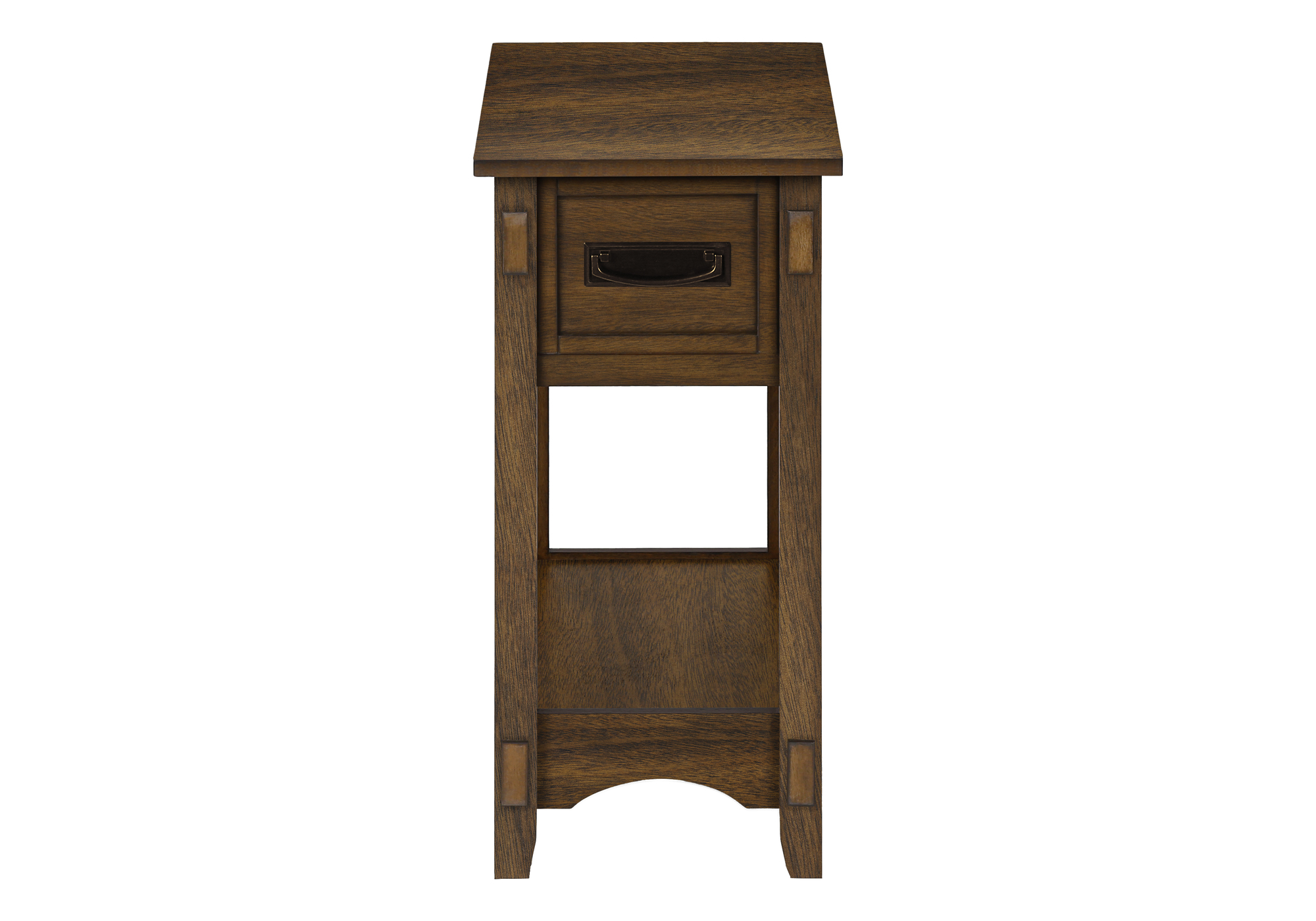 ACCENT TABLE - 24"H / BROWN WALNUT VENEER END TABLE