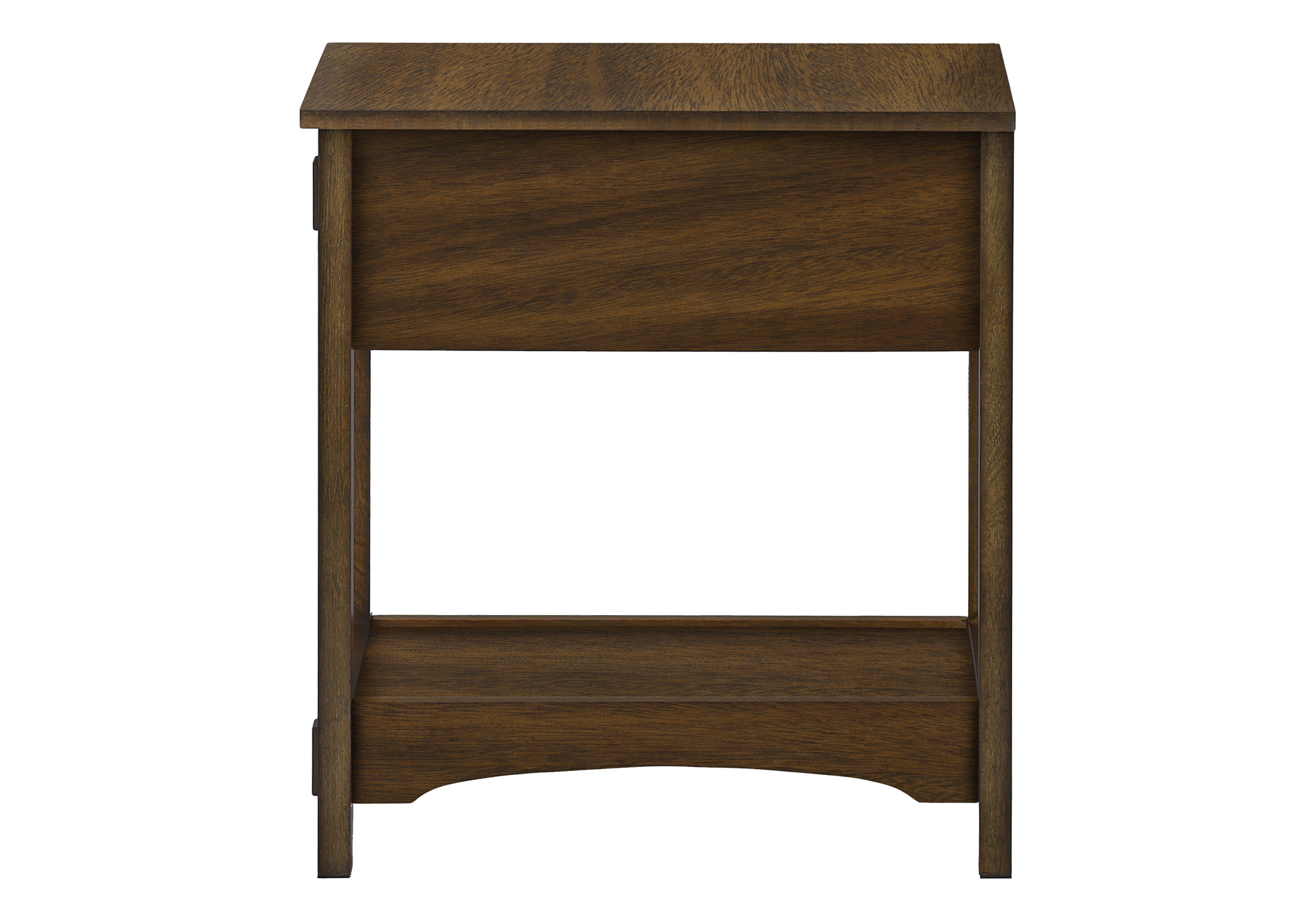 ACCENT TABLE - 24"H / BROWN WALNUT VENEER END TABLE