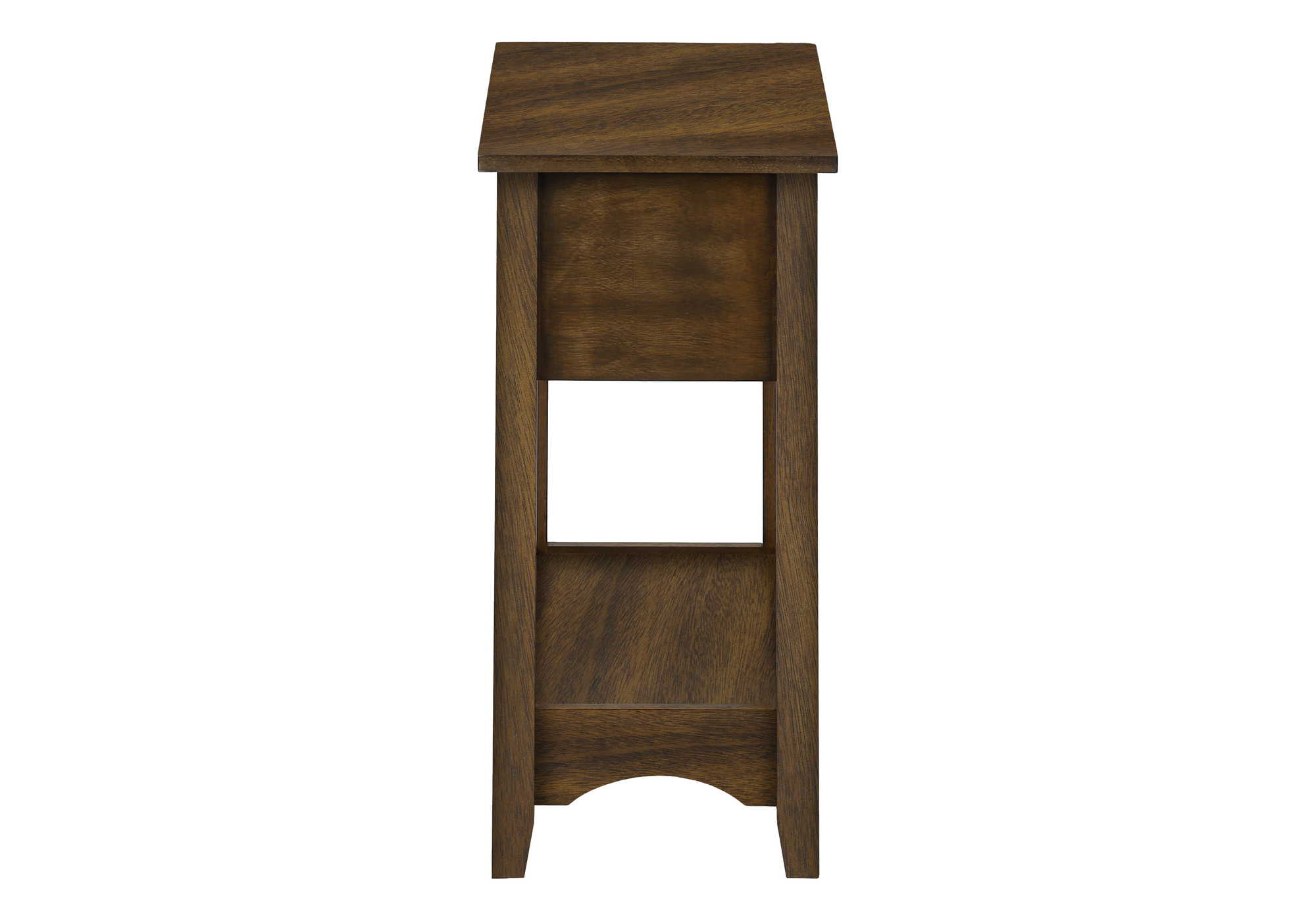 ACCENT TABLE - 24"H / BROWN WALNUT VENEER END TABLE
