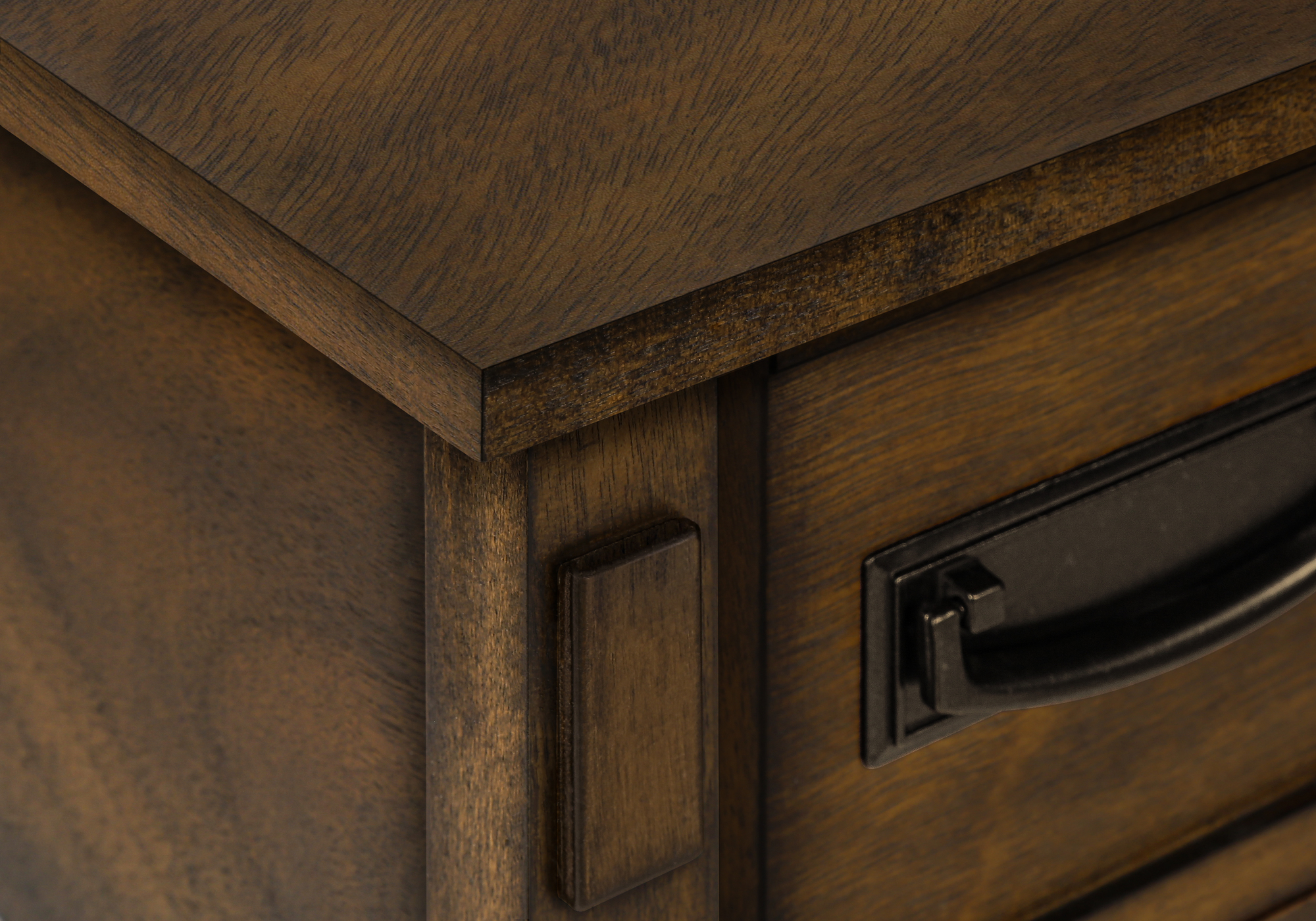 ACCENT TABLE - 24"H / BROWN WALNUT VENEER END TABLE