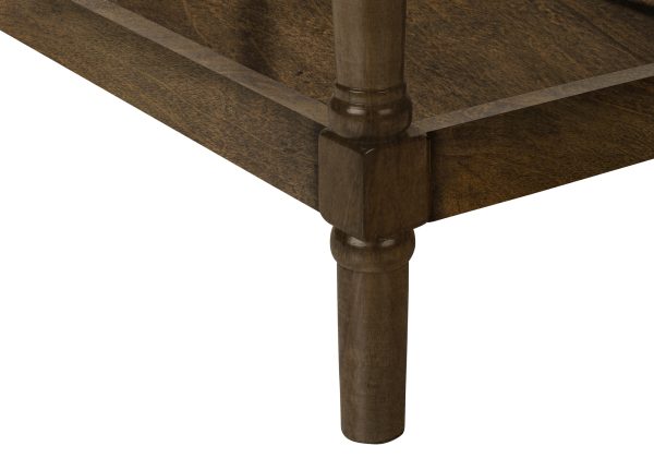 ACCENT TABLE - 24"H / ESPRESSO VENEER END TABLE