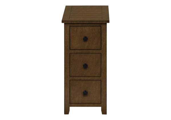 ACCENT TABLE - 24"H / ESPRESSO VENEER END TABLE