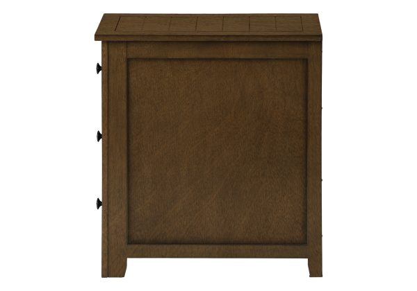 ACCENT TABLE - 24"H / ESPRESSO VENEER END TABLE