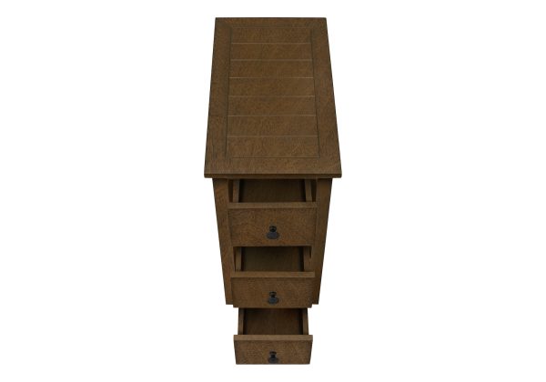 ACCENT TABLE - 24"H / ESPRESSO VENEER END TABLE