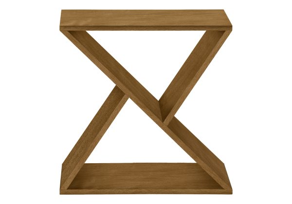 ACCENT TABLE - 24"H / DARK TAUPE VENEER END TABLE