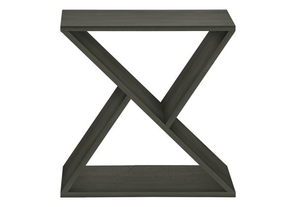 ACCENT TABLE - 24"H / DARK GREEN VENEER END TABLE