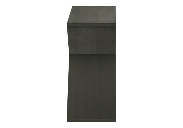 ACCENT TABLE - 24"H / DARK GREEN VENEER END TABLE