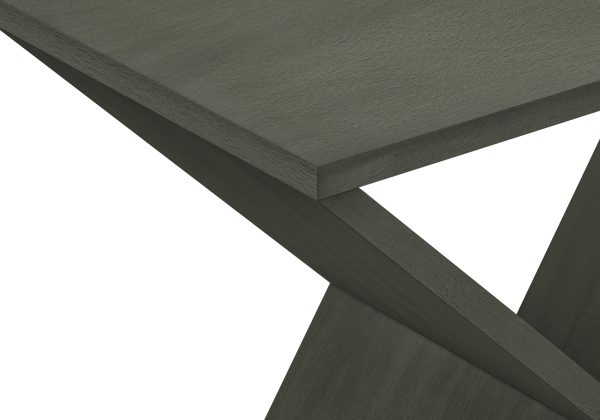 ACCENT TABLE - 24"H / DARK GREEN VENEER END TABLE