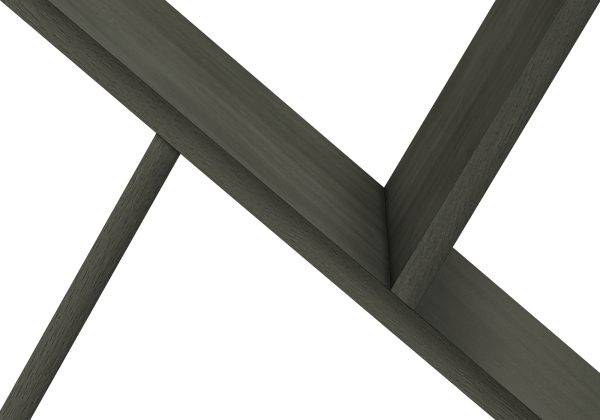 ACCENT TABLE - 24"H / DARK GREEN VENEER END TABLE