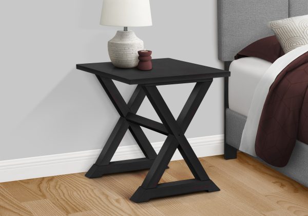 ACCENT TABLE - 24"H / BLACK VENEER END TABLE