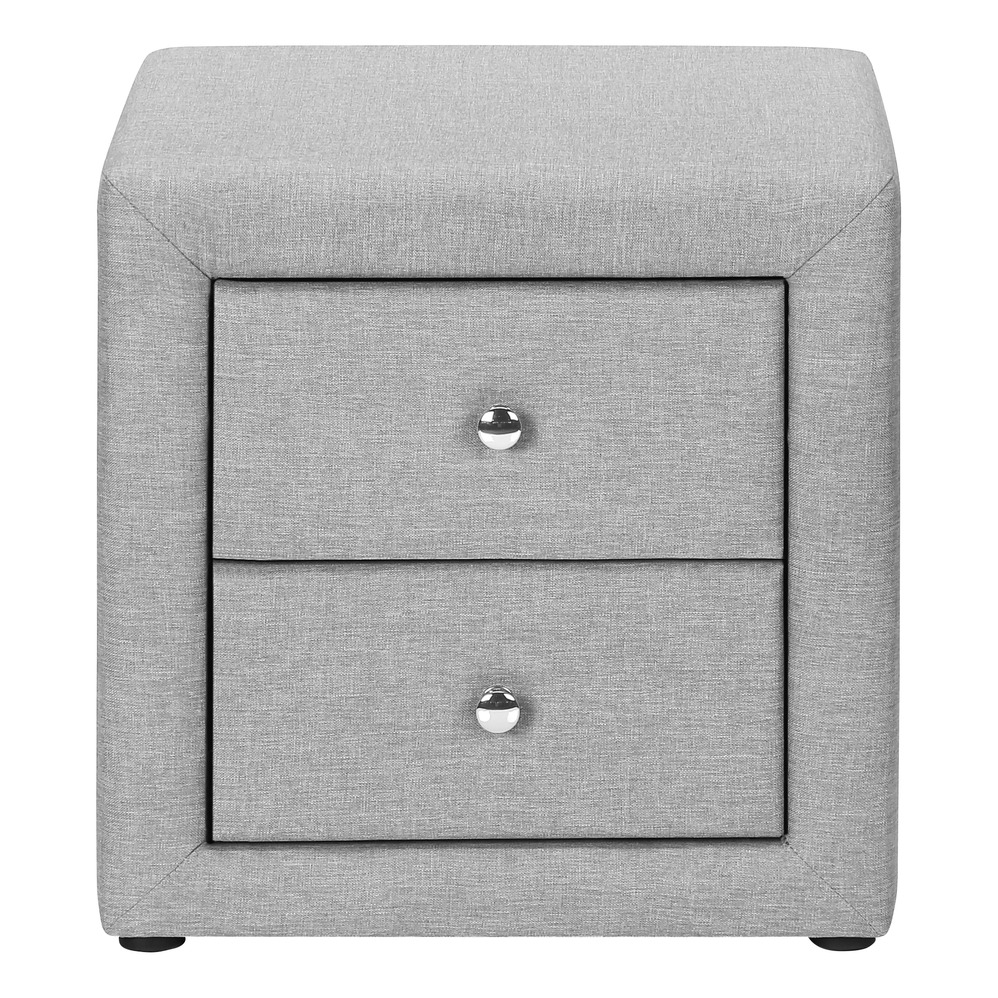 NIGHTSTAND - 21"H / GREY LINEN