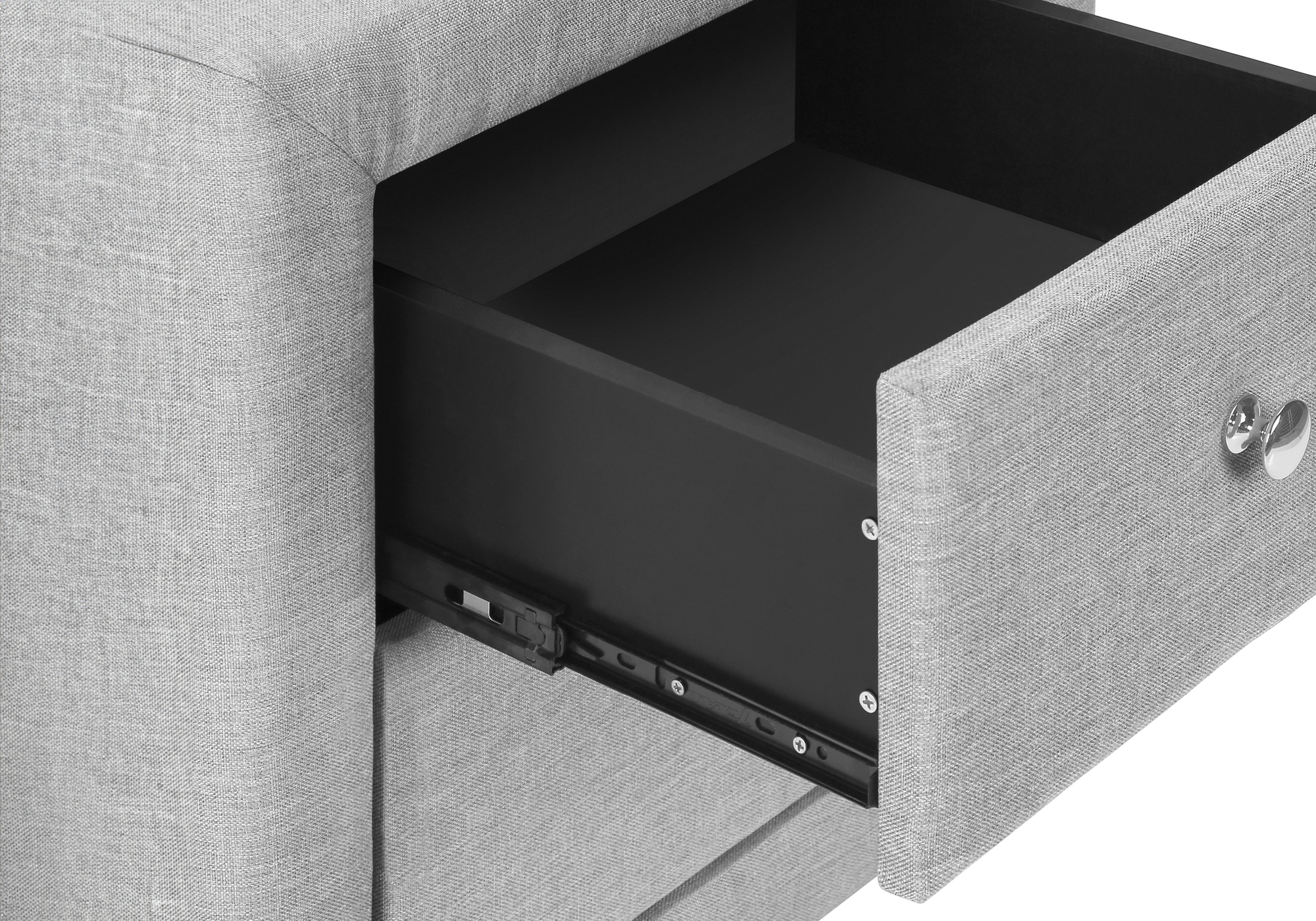 NIGHTSTAND - 21"H / GREY LINEN