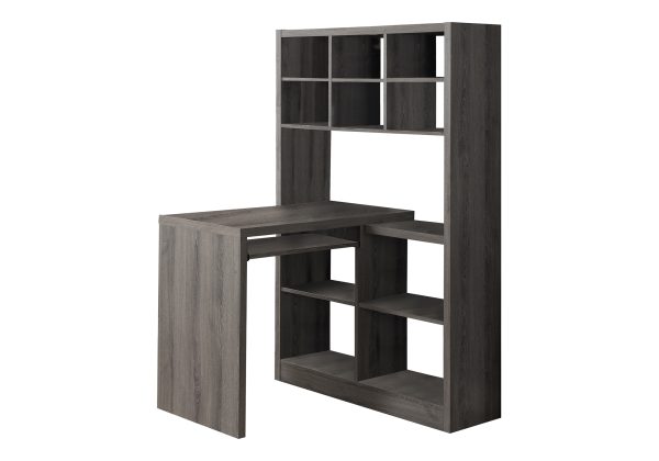 COMPUTER DESK - DARK TAUPE LEFT OR RIGHT FACING CORNER