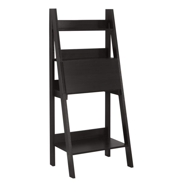 COMPUTER DESK - 61"H / ESPRESSO LADDER STYLE
