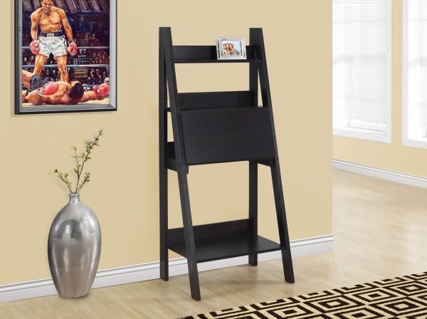 COMPUTER DESK - 61"H / ESPRESSO LADDER STYLE