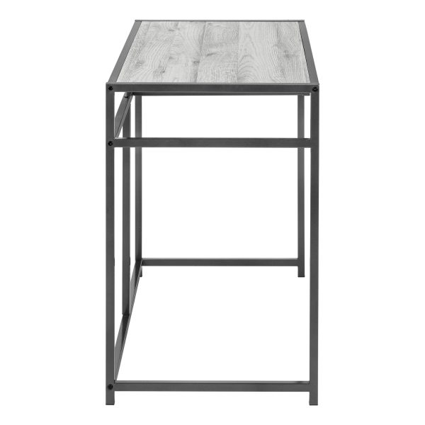 COMPUTER DESK - 42"L / GREY / DARK GREY METAL