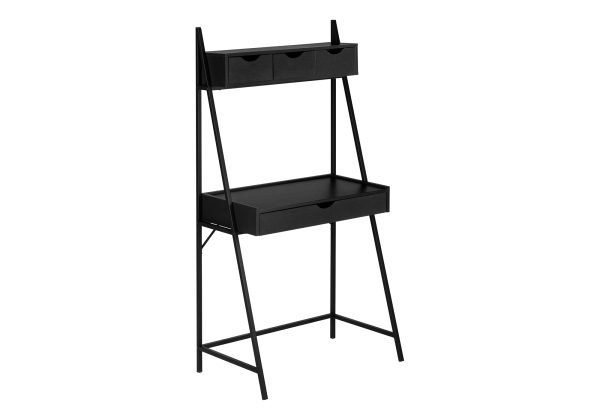 COMPUTER DESK - 32"L / BLACK / BLACK METAL