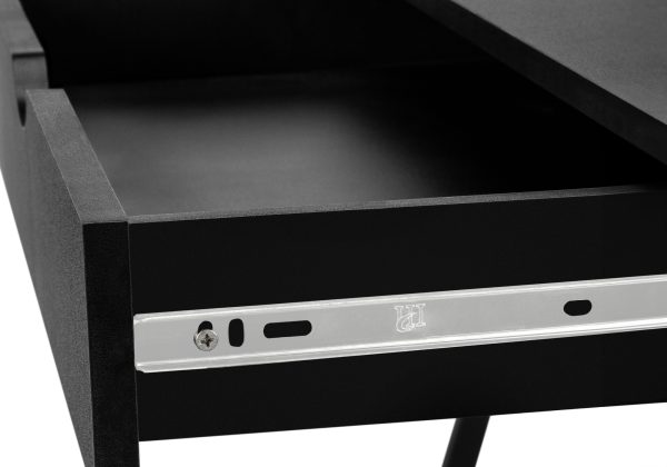COMPUTER DESK - 32"L / BLACK / BLACK METAL