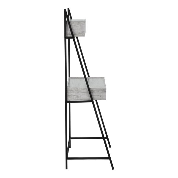 COMPUTER DESK - 32"L / GREY / BLACK METAL