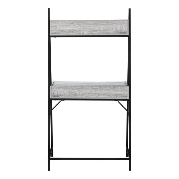 COMPUTER DESK - 32"L / GREY / BLACK METAL