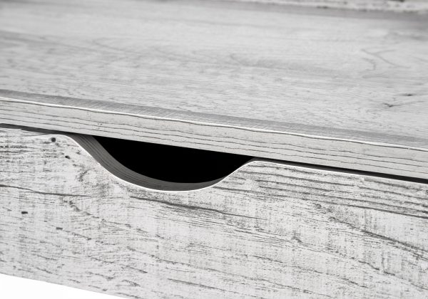 COMPUTER DESK - 32"L / GREY / BLACK METAL