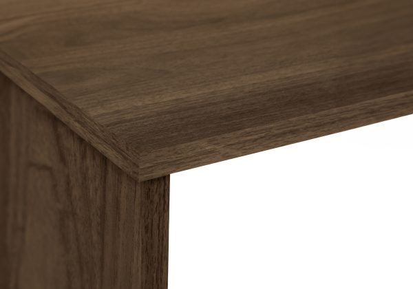 COMPUTER DESK - 46"L / DARK WALNUT / STORAGE CABINET