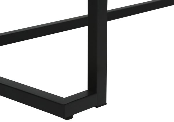 COMPUTER DESK - 42"L / WHITE / BLACK METAL