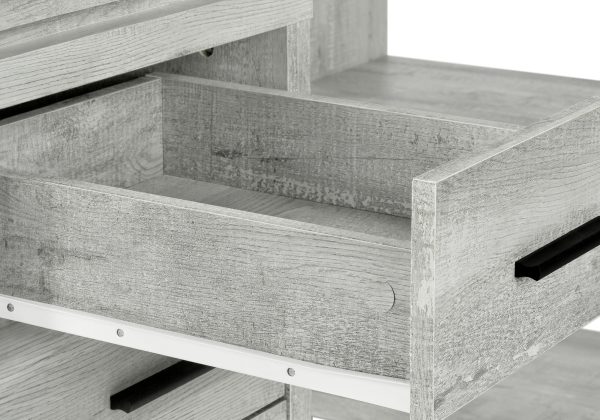 COMPUTER DESK - GREY RECLAIMED WOOD L/R FACING CORNER