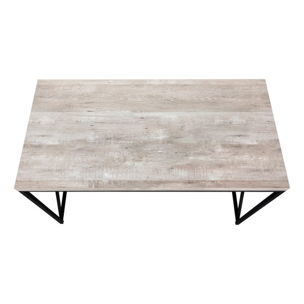 COMPUTER DESK - 48"L / TAUPE RECLAIMED WOOD / BLACK METAL