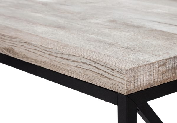 COMPUTER DESK - 48"L / TAUPE RECLAIMED WOOD / BLACK METAL