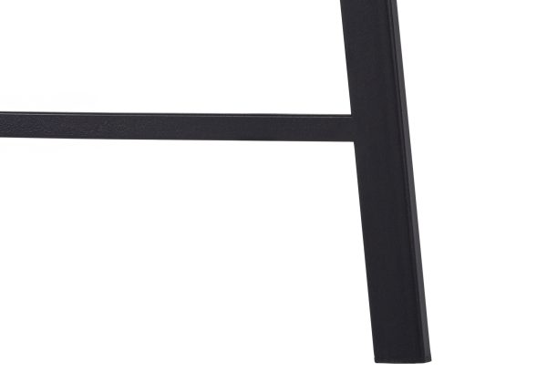 COMPUTER DESK - 48"L / GREY STONE-LOOK / BLACK METAL