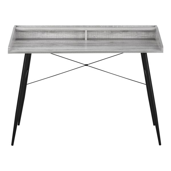 COMPUTER DESK - 48"L / GREY / BLACK METAL