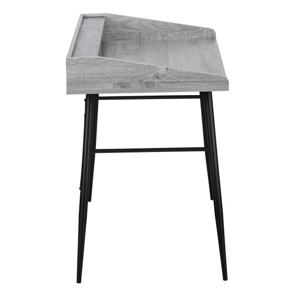 COMPUTER DESK - 48"L / GREY / BLACK METAL