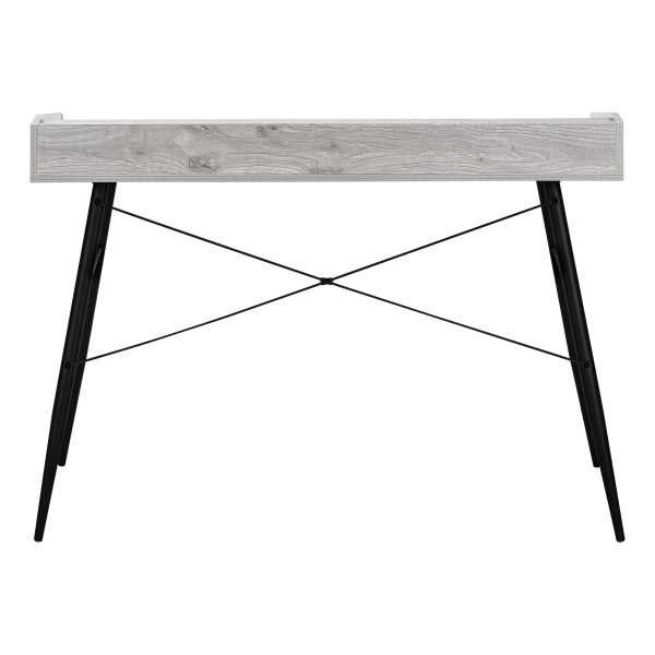 COMPUTER DESK - 48"L / GREY / BLACK METAL