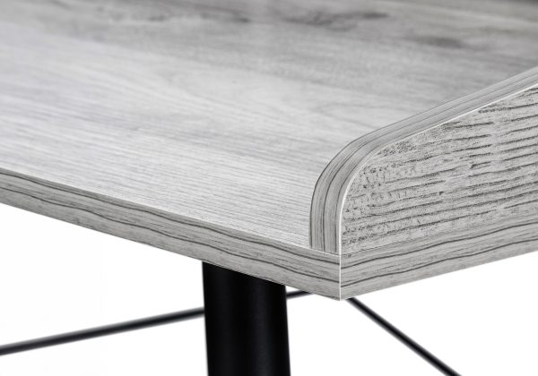 COMPUTER DESK - 48"L / GREY / BLACK METAL