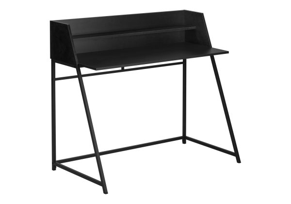 COMPUTER DESK - 48"L / BLACK / BLACK METAL