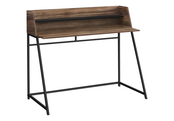COMPUTER DESK - 48"L / BROWN RECLAIMED WOOD / BLACK METAL