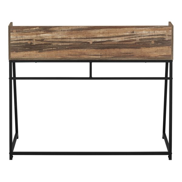 COMPUTER DESK - 48"L / BROWN RECLAIMED WOOD / BLACK METAL