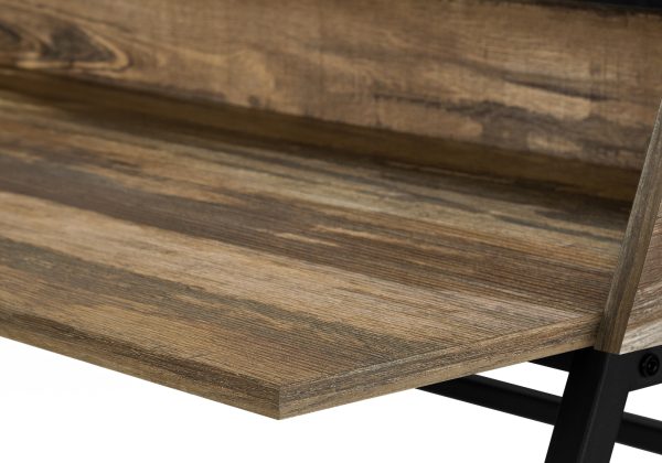 COMPUTER DESK - 48"L / BROWN RECLAIMED WOOD / BLACK METAL