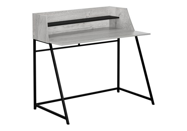 COMPUTER DESK - 48"L / GREY / BLACK METAL