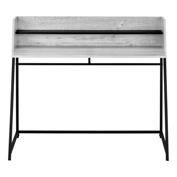 COMPUTER DESK - 48"L / GREY / BLACK METAL
