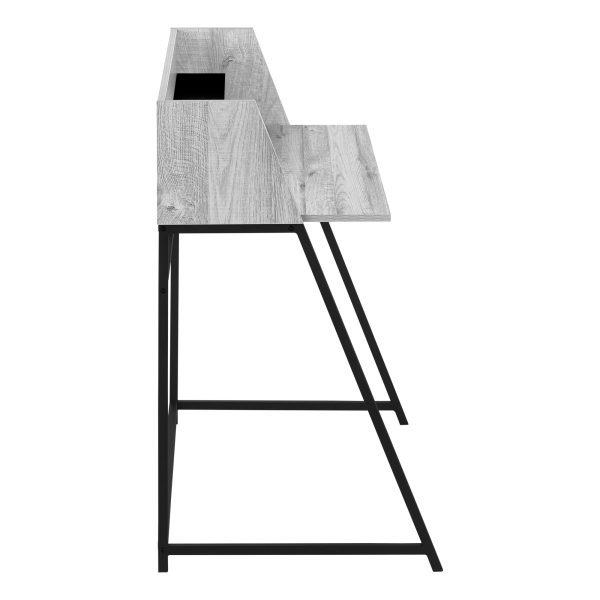 COMPUTER DESK - 48"L / GREY / BLACK METAL