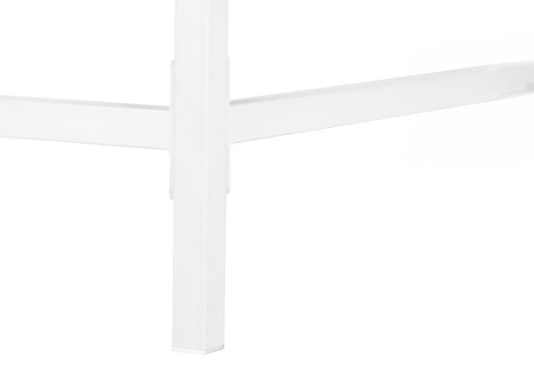 COMPUTER DESK - 48"L / WHITE / WHITE METAL