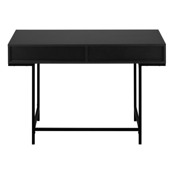 COMPUTER DESK - 48"L / BLACK / BLACK METAL