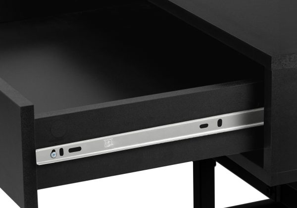 COMPUTER DESK - 48"L / BLACK / BLACK METAL