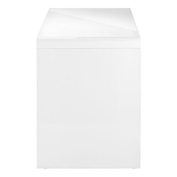COMPUTER DESK - 60"L / HIGH GLOSSY WHITE L/R FACE DRAWER