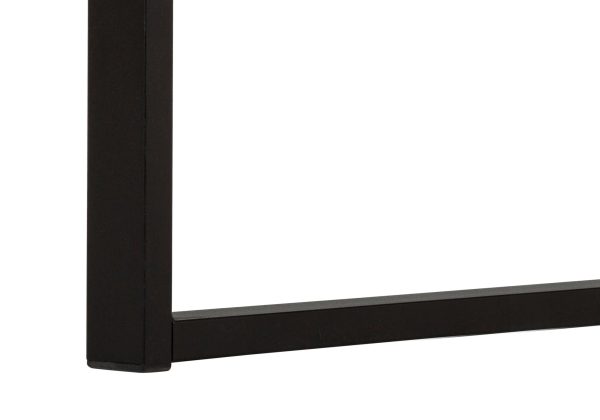 COMPUTER DESK - 60"L / WHITE / BLACK METAL
