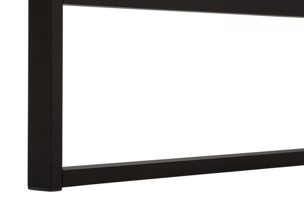 COMPUTER DESK - 48"L / NATURAL / BLACK METAL