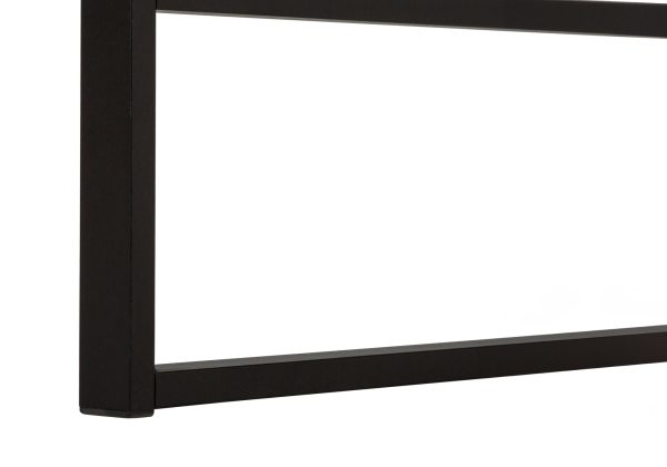 COMPUTER DESK - 48"L / MODERN TAUPE / BLACK METAL