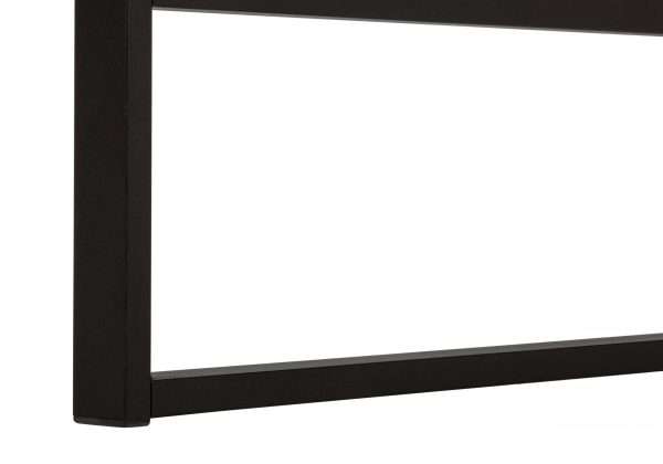 COMPUTER DESK - 48"L / MODERN GREY / BLACK METAL
